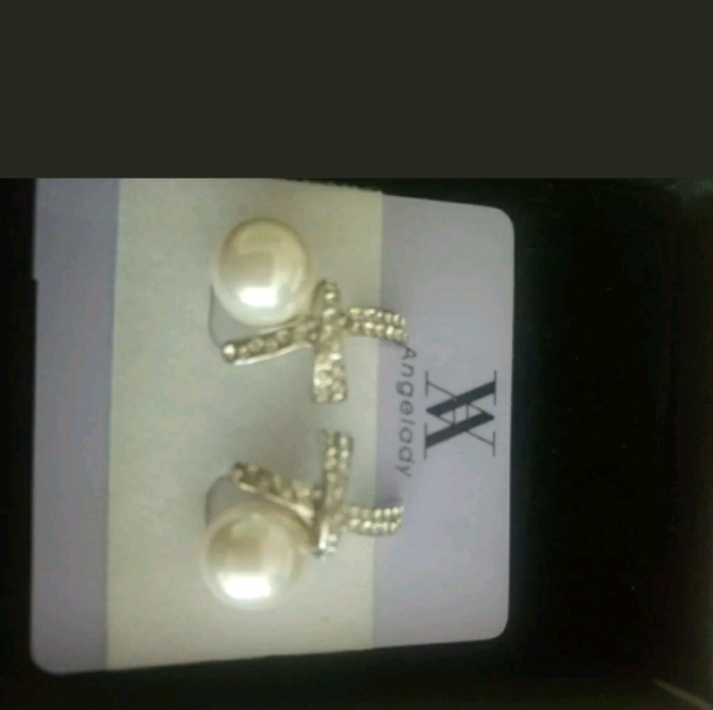 Pearl and Crystal Earrings